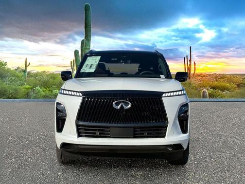 Radiant White/Black Obsidian 2026 INFINITI QX80 AUTOGRAPH AWD