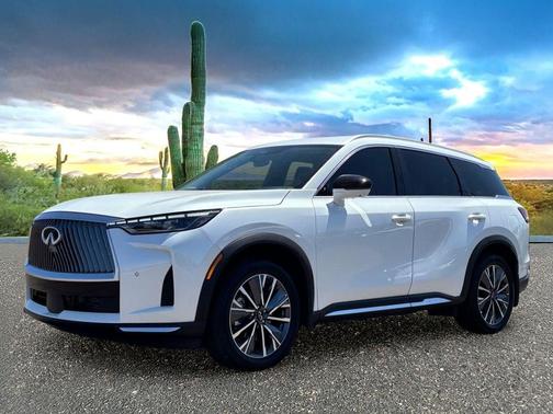 Radiant White 2026 INFINITI QX60 LUXE FWD