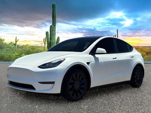 Pearl White Multi-Coat 2021 Tesla Model Y Performance Dual Motor All-Wheel Drive