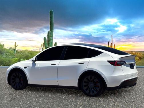 Pearl White Multi-Coat 2021 Tesla Model Y Performance Dual Motor All-Wheel Drive