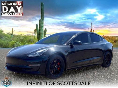 Solid Black 2022 Tesla Model 3 Performance