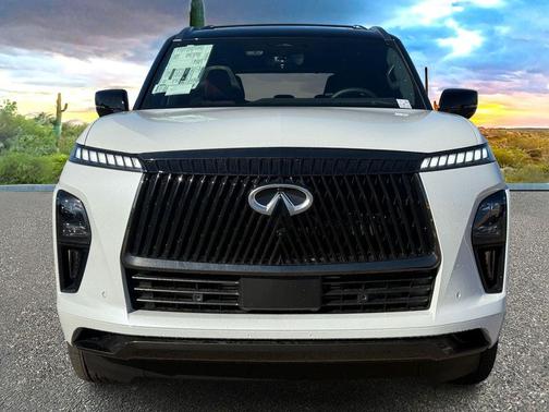 Radiant White/Black Obsidian 2026 INFINITI QX80 AUTOGRAPH AWD