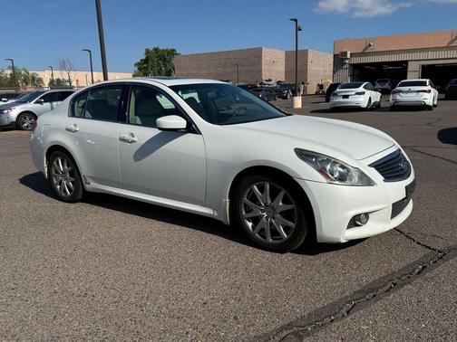 Moonlight White 2012 INFINITI G37x Base