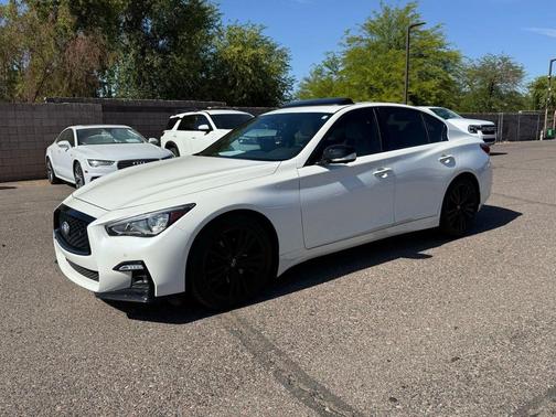 Majestic White 2023 INFINITI Q50 3.0t SENSORY