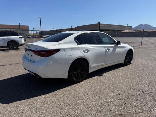 Majestic White 2023 INFINITI Q50 3.0t SENSORY