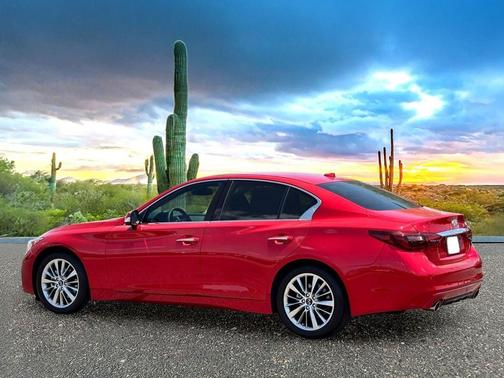Dynamic Sunstone Red 2023 INFINITI Q50 3.0t LUXE