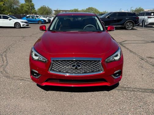 Dynamic Sunstone Red 2023 INFINITI Q50 3.0t LUXE