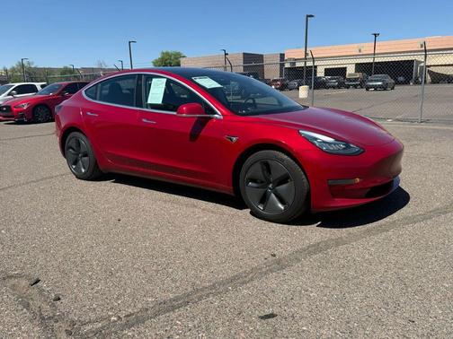 Red Multi-Coat 2018 Tesla Model 3 Long Range