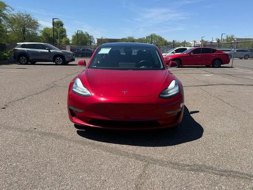 Red Multi-Coat 2018 Tesla Model 3 Long Range