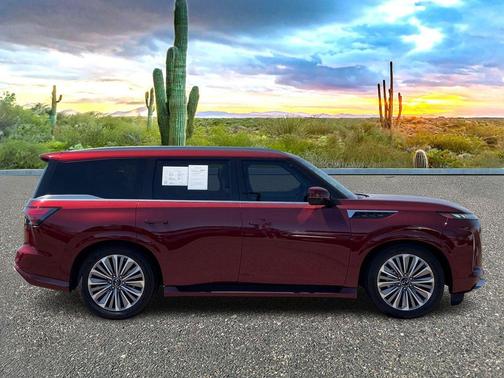 Coulis Red 2025 INFINITI QX80 Luxe