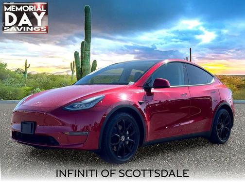 Red Multi-Coat 2020 Tesla Model Y Long Range Dual Motor All-Wheel Drive