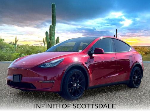 Red Multi-Coat 2020 Tesla Model Y Long Range Dual Motor All-Wheel Drive