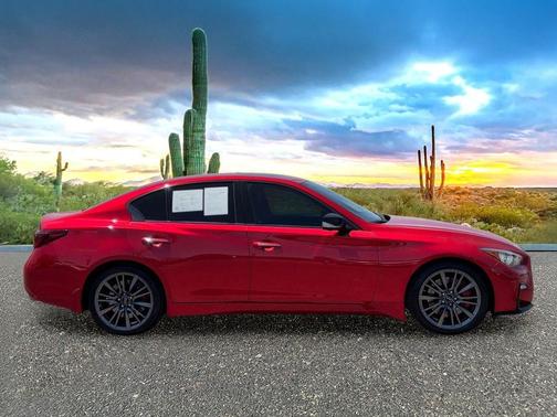 Dynamic Sunstone Red 2023 INFINITI Q50 3.0t RED SPORT 400
