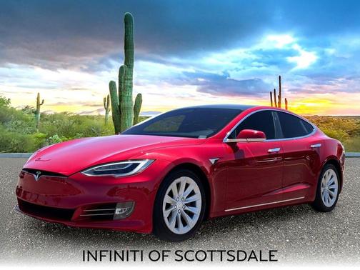 Red Multi-Coat 2017 Tesla Model S 75D