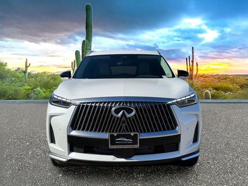 Radiant White 2026 INFINITI QX60 LUXE AWD