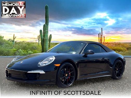Black 2014 Porsche 911 Carrera 4S Cabriolet