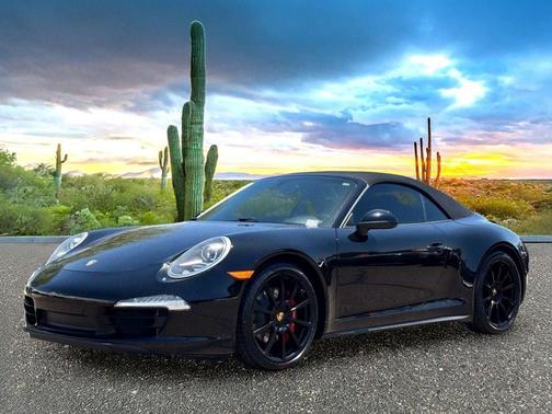 Black 2014 Porsche 911 Carrera 4S Cabriolet