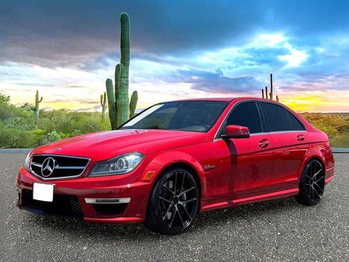 Mars Red 2014 Mercedes-Benz C-Class C 63 AMG
