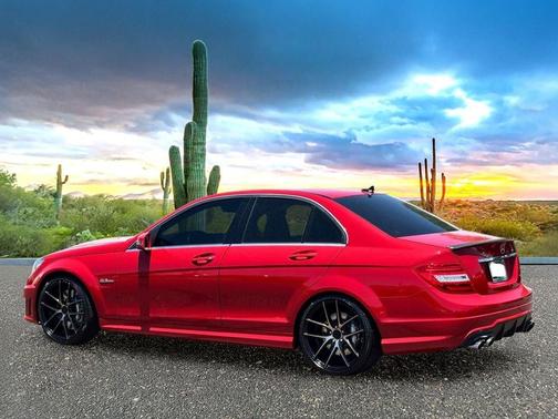 Mars Red 2014 Mercedes-Benz C-Class C 63 AMG