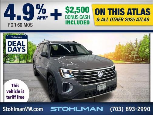 2025 Volkswagen Atlas 2.0T SE w/Technology 4MOTION