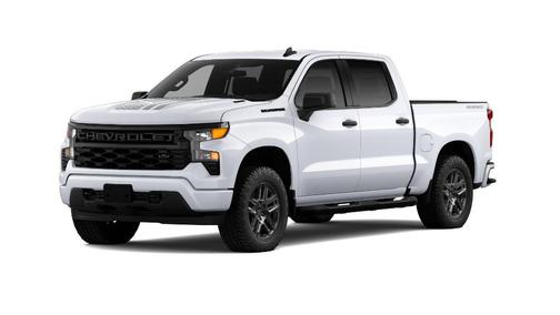 Summit White 2026 Chevrolet Silverado 1500 Custom