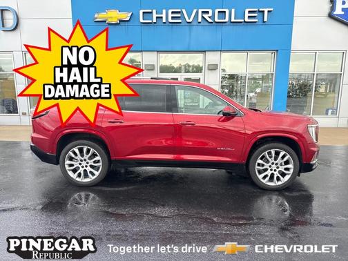 Volcanic Red 2025 GMC Acadia Denali