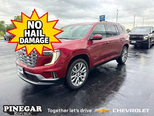 Volcanic Red 2025 GMC Acadia Denali