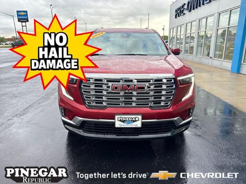 Volcanic Red 2025 GMC Acadia Denali