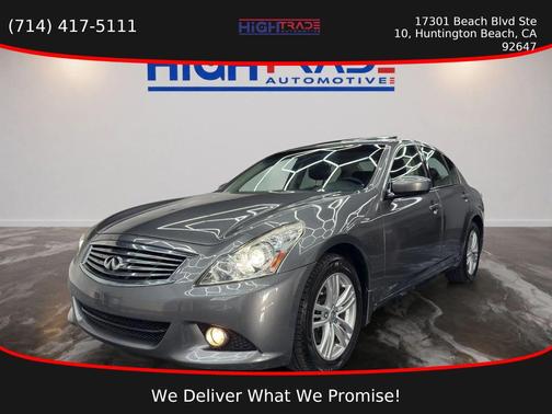 Gray 2013 INFINITI G37 G37x Sedan 4D