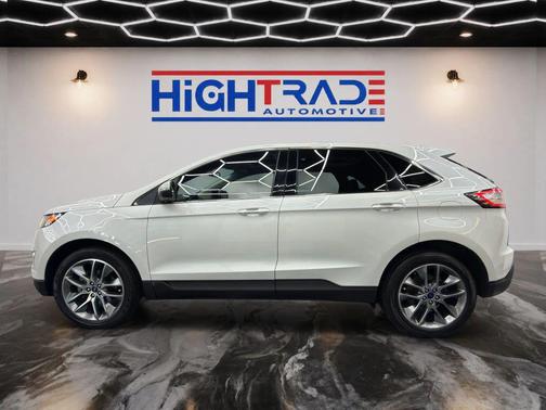 White Platinum Metallic Tri-Coat 2016 Ford Edge Titanium