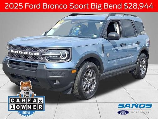 AZURE GRAY METALLIC TRI-COA 2025 Ford Bronco Sport BIG BEND