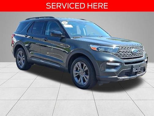 FORGED GREEN METALLIC 2023 Ford Explorer XLT