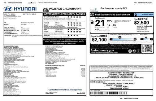2023 Hyundai PALISADE Calligraphy
