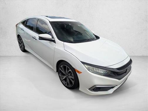 Platinum White Pearl 2020 Honda Civic Touring