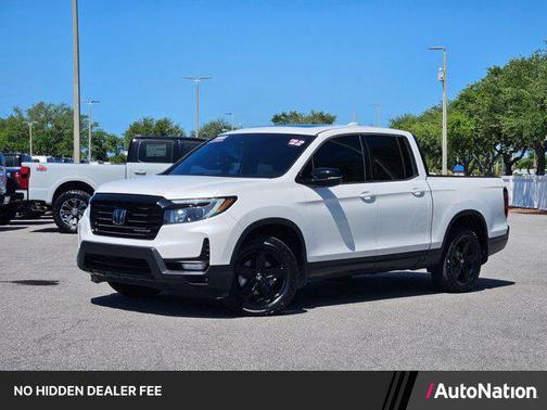 Platinum White Pearl 2022 Honda Ridgeline Black