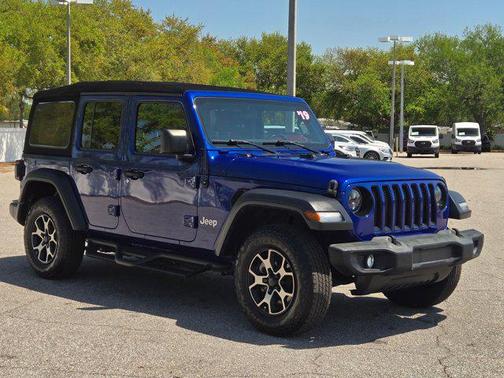 Ocean Blue Metallic Clearcoat 2019 Jeep Wrangler Unlimited Sport