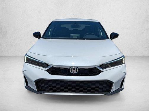 Platinum White Pearl 2026 Honda Civic Hybrid Sport Touring