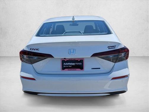 Platinum White Pearl 2026 Honda Civic Hybrid Sport Touring