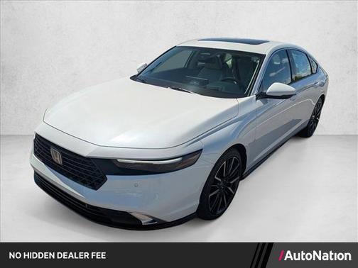 Platinum White Pearl 2026 Honda Accord Hybrid Touring