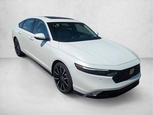 Platinum White Pearl 2026 Honda Accord Hybrid Touring