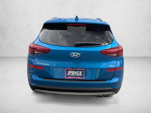 Aqua Blue 2021 Hyundai TUCSON Sport