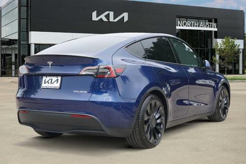 Blue 2022 Tesla Model Y Performance