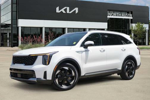 Snow White Pearl 2025 Kia Sorento Hybrid EX