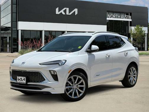 White Frost Tri-Coat 2025 Buick Encore GX Avenir