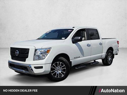 Glacier White 2021 Nissan Titan SV