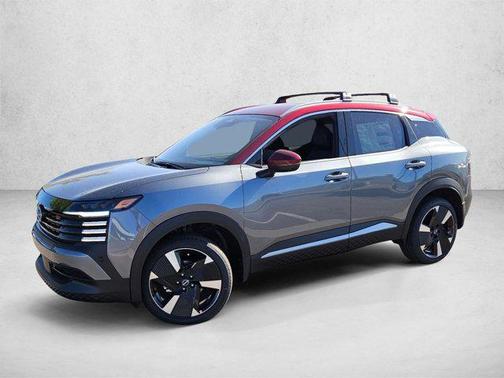 Gun Metallic/Scarlet Ember Tintcoat 2026 Nissan Kicks SR