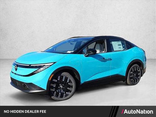 Seabreeze Blue Pearl/Black 2026 Nissan Leaf PLATINUM+