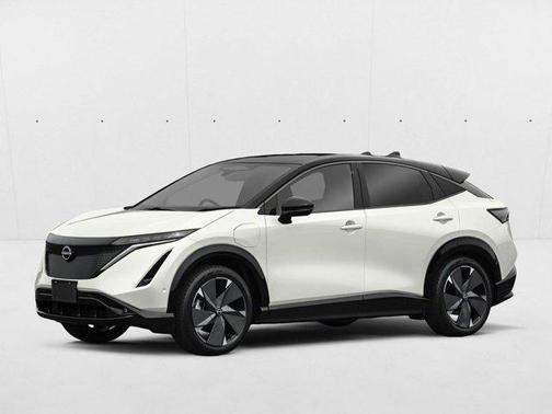 Everest White Pearl Tricoat/Black Diamond Pearl 2023 Nissan ARIYA ENGAGE