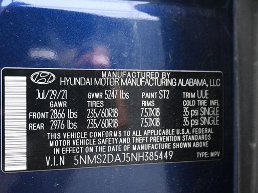 2022 Hyundai SANTA FE SEL
