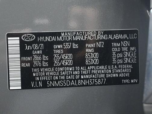 2022 Hyundai SANTA FE Calligraphy